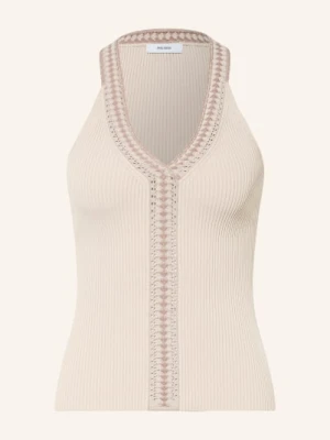 Reiss Bluzka Z Dzianiny Nora beige