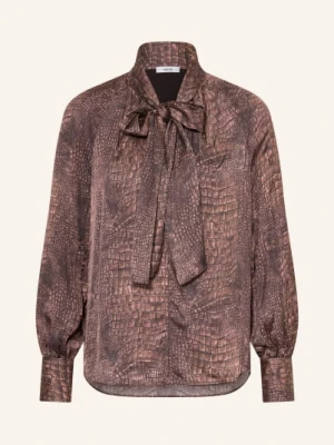 Reiss Bluzka Z Kokardą Naomi Z Satyny braun