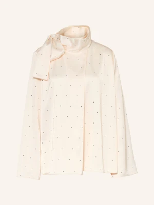 Reiss Bluzka Z Wiązaniem Pod Szyją Rina Z Satyny weiss