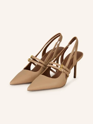 Reiss Czółenka Z Odkrytą Piętą Beatrice beige