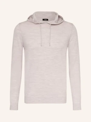 Reiss Dzianinowa Bluza Z Kapturem Holland Z Wełny Merino grau