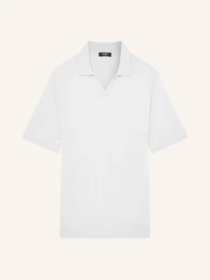 Reiss Dzianinowa Koszulka Polo Duchie Z Wełny Merynosowej blau