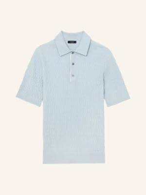 Reiss Dzianinowa Koszulka Polo Era blau