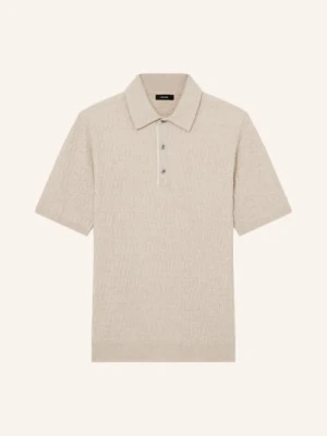 Reiss Dzianinowa Koszulka Polo Era braun BEŻOWY
