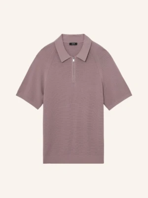 Reiss Dzianinowa Koszulka Polo Estate lila