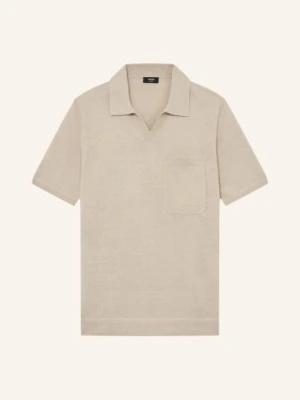 Reiss Dzianinowa Koszulka Polo Fairmont beige