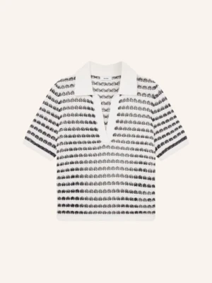 Reiss Dzianinowa Koszulka Polo Gemma blau