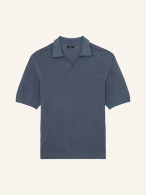 Reiss Dzianinowa Koszulka Polo Sol blau
