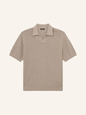 Reiss Dzianinowa Koszulka Polo Sol braun