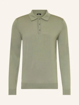 Reiss Dzianinowa Koszulka Polo Trafford Z Wełny Merynosowej gruen