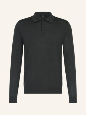 Reiss Dzianinowa Koszulka Polo Trafford Z Wełny Merynosowej gruen
