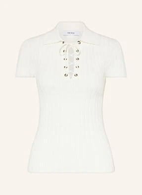 Reiss Dzianinowa Koszulka Poppy weiss
