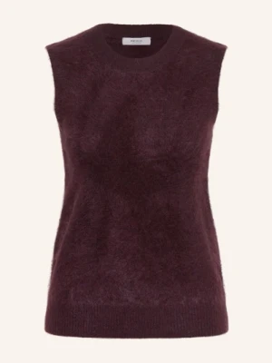 Reiss Dzianinowy Top Mel Z Kaszmiru rot