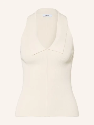 Reiss Dzianinowy Top Vera beige ECRU