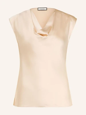 Reiss Jedwabny Top Cate beige