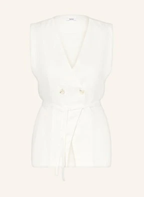Reiss Kamizelka Typu Blezer Whitney Z Lnu weiss