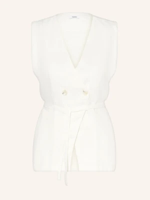 Reiss Kamizelka Typu Blezer Whitney Z Lnu weiss ECRU