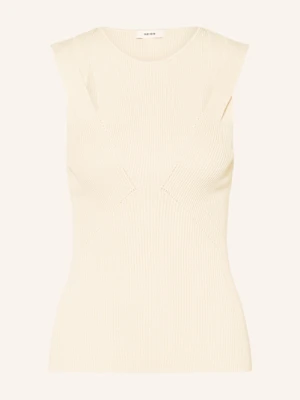 Reiss Kamizelka Z Dzianiny Rhylee Z Wycięciami beige