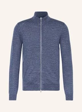 Reiss Kardigan Hampshire Z Wełny Merino blau