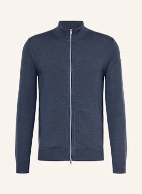 Reiss Kardigan Hampshire Z Wełny Merino blau