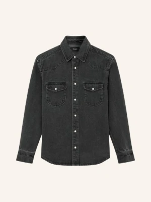 Reiss Koszula Dżinsowa Finley schwarz