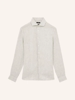 Reiss Koszula Lniana O Kroju Regular Fit gruen
