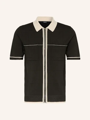 Reiss Koszula Z Dzianiny Baxter Slim Fit schwarz