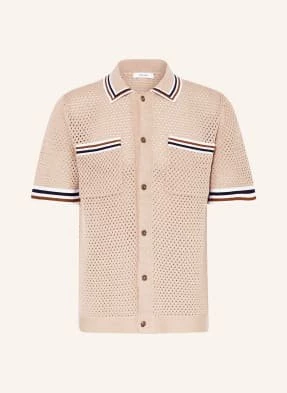 Reiss Koszula Z Dzianiny Coulson Regular Fit beige