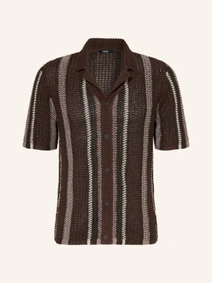 Reiss Koszula Z Dzianiny Farin Slim Fit braun
