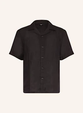 Reiss Koszula Z Klapami Beldi Relaxed Fit Z Lnu schwarz