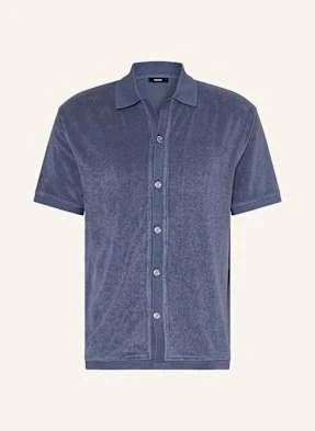 Reiss Koszula Z Krótkim Rękawem Eden Regular Fit Z Materiału Frotte blau