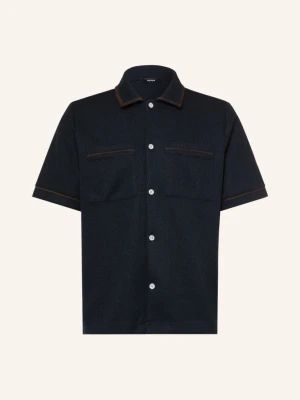 Reiss Koszula Z Krótkim Rękawem Weaver Comfort Fit blau GRANATOWY