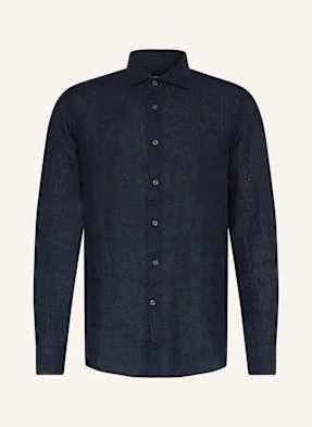 Reiss Koszula Z Lnu Ruban Regular Fit blau