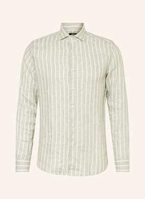 Reiss Koszula Z Lnu Ruban Regular Fit gruen
