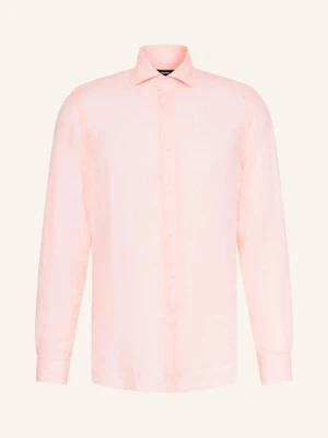 Reiss Koszula Z Lnu Ruban Regular Fit pink