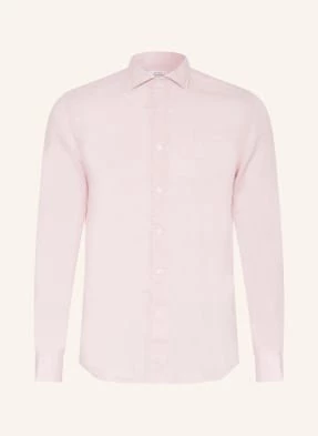 Reiss Koszula Z Lnu Ruban Regular Fit rosa