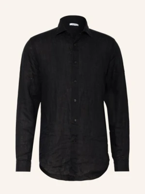 Reiss Koszula Z Lnu Ruban Regular Fit schwarz
