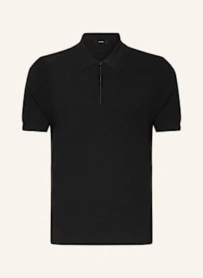 Reiss Koszulka Polo Regis Z Dzianiny schwarz