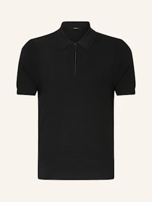 Reiss Koszulka Polo Regis Z Dzianiny schwarz