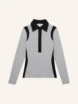 Reiss Koszulka Polo Z Dżerseju Denise schwarz