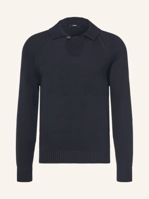 Reiss Koszulka Polo Z Dzianiny Ashdown blau CZARNY