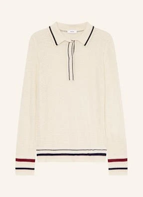 Reiss Koszulka Polo Z Dzianiny beige