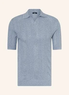 Reiss Koszulka Polo Z Dzianiny blau