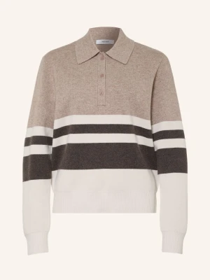 Reiss Koszulka Polo Z Dzianiny Bronte beige