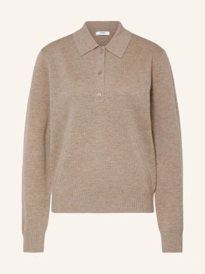 Reiss Koszulka Polo Z Dzianiny Brooke Z Wełny Merynosowej beige