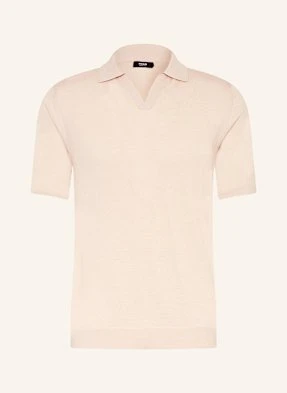 Reiss Koszulka Polo Z Dzianiny Duchie Z Wełny Merino beige