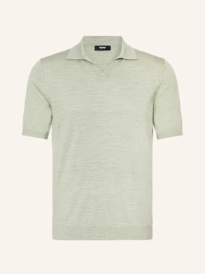Reiss Koszulka Polo Z Dzianiny Duchie Z Wełny Merino gruen
