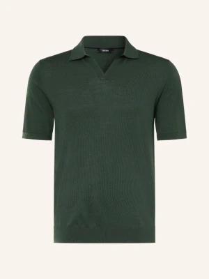 Reiss Koszulka Polo Z Dzianiny Duchie Z Wełny Merynosowej gruen CIEMNOZIELONY