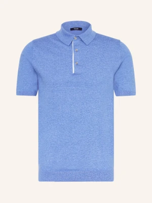 Reiss Koszulka Polo Z Dzianiny Finch Regular Fit blau