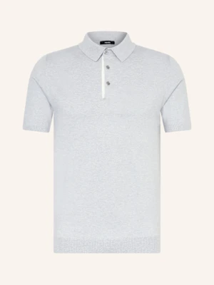 Reiss Koszulka Polo Z Dzianiny Finch Regular Fit grau